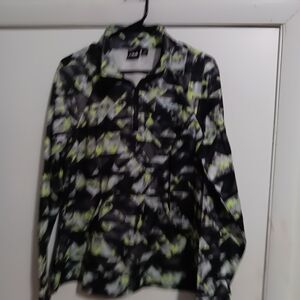 Black and Green Patterned Jacket